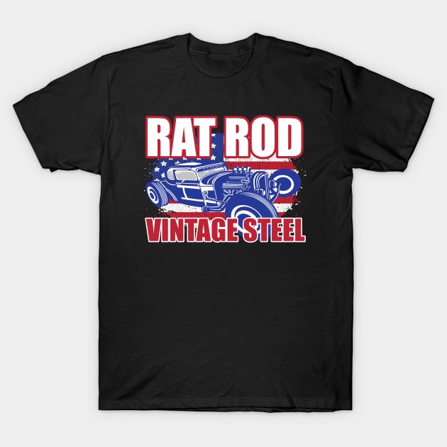 Rat Rod Vintage Steel T-Shirt by ArtisticRaccoon